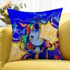 Kikuo Cute Cartoon World Various Sizes Square Pillow Case For Car Home Bedchamber Decor