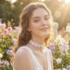 Douyin New Small Daisy Necklace Ins Internet Celebrity Same Niche Lace Choker Flower Necklace