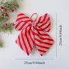 Christmas Decorative Knots 25x25cm Red Velvet Ribbon Bows Large Size Plush Bow Flower Craft Christmas Tree Ornaments Deco Noel