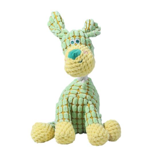 Chiens Jouet en Peluche Animal en Peluche Jouet à Mâcher Peluche Squeaky Éléphant Lion Chèvre Girafe Chien Jouet à Tirer pour Mâcheurs Agressifs Jeu Et Chiots d'Intérieur Dentition