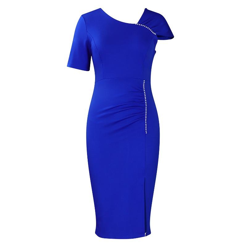 New temperament hip beads high waist Tongle pencil skirt African dress