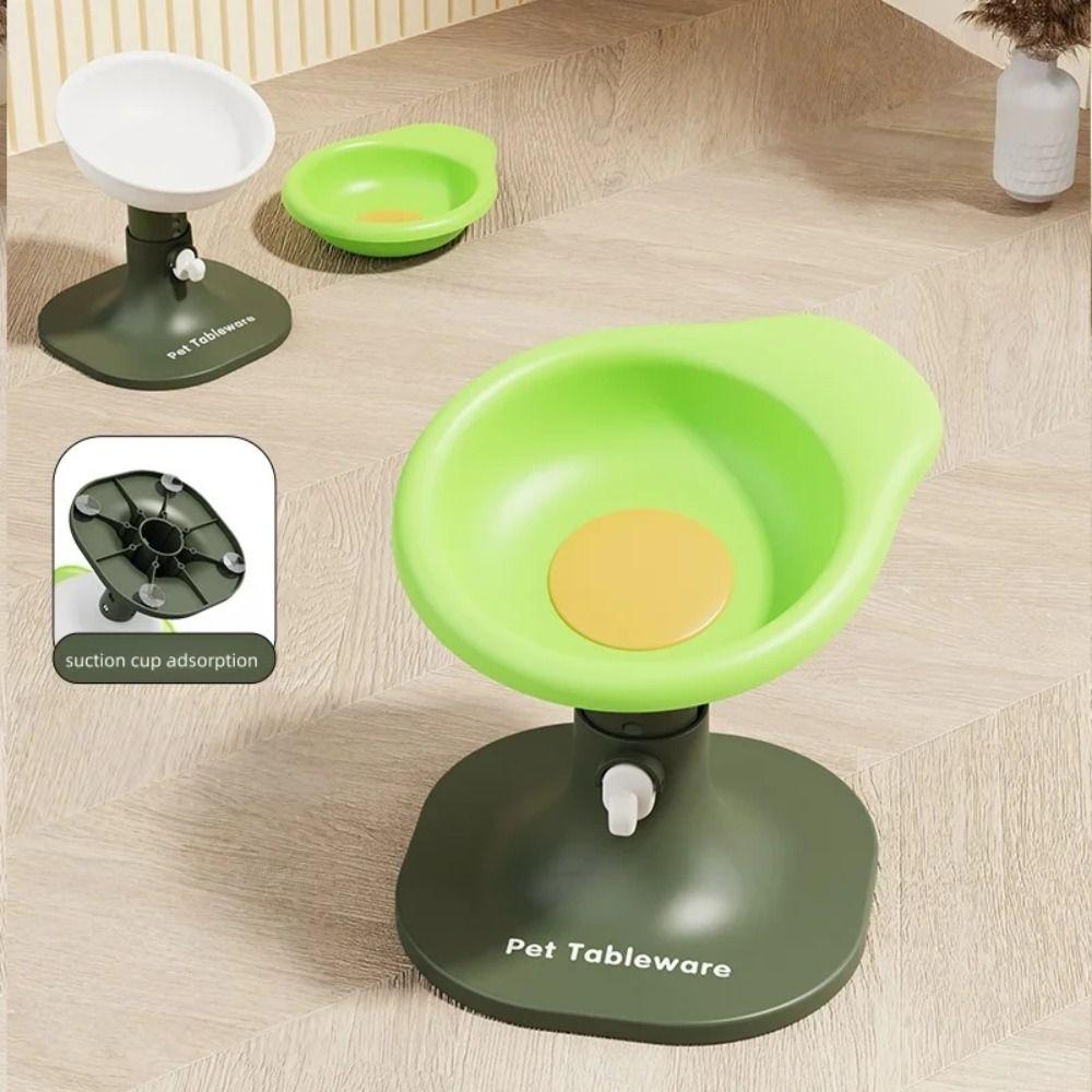 Creative Cat Food Water Bowl Cartoon Elevated Pet Feeder Bowl Pet Food Dispenser Wet Dry Food