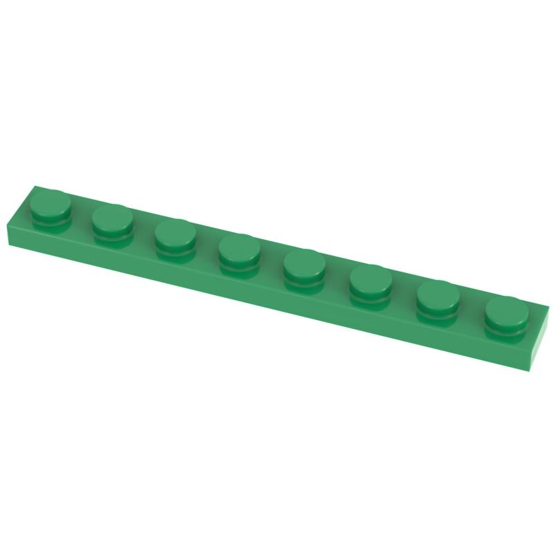 Funbrick 50 Stück 1x8 Platte 3460 Kompatibel mit Berühmten Bausteinen MOC DIY Klassisches Spielzeug Steine