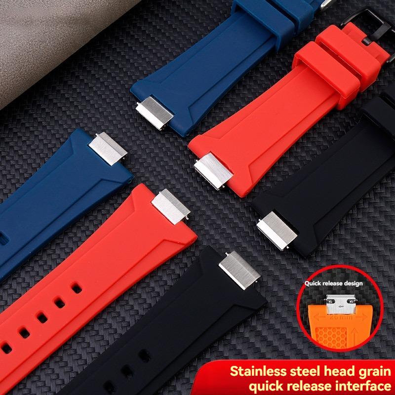 For Tissot 1853 Super Player PRX Series T137.410/T137.407 Silicone Watchband 12mm, Men's Raised Silicone Strap for T137 Watch
