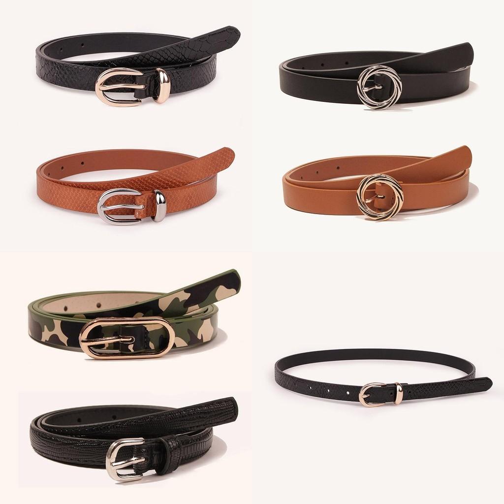 Snake Print Belt Combo Pack With Alloy Buckles For Elegant Daily Use