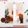 Set Of 2 Flat Printing Happy Valentine Day Curtain Mountain Sunrise Creativity Digital Printed Polyester Drapes Family Made