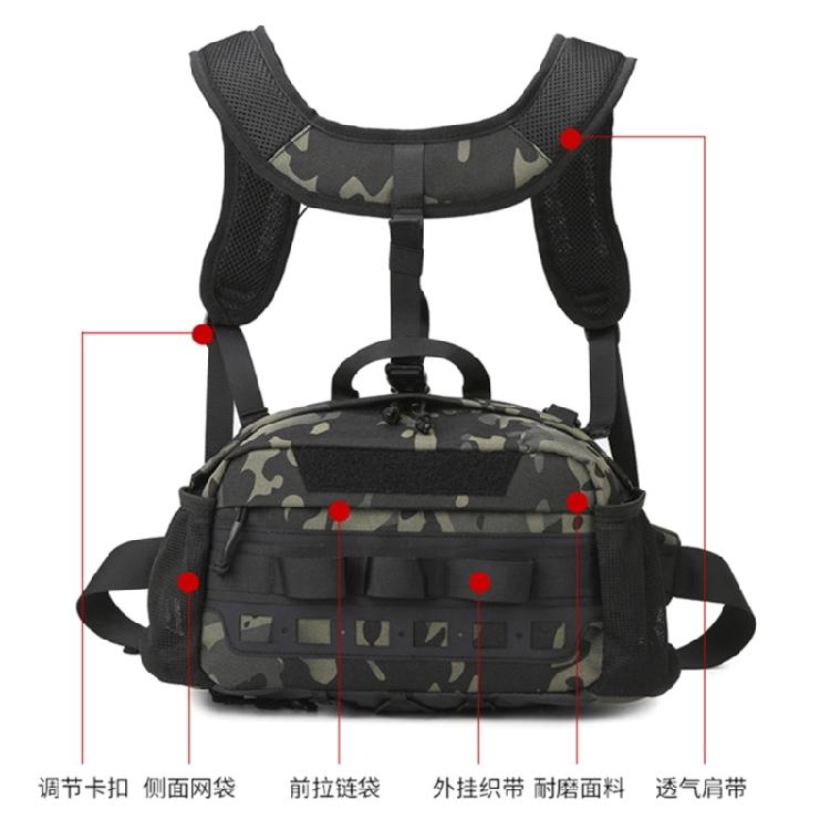 Atmungsaktiver Angelrucksack Schultertasche für Angeln Spritzwassergeschützte Aufbewahrungstasche für Angelzubehör Fliegenfischer Rucksack
