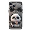 For iPhone 17 Pro Max Case Milk tea-drinking Panda Magnetic For Magsafe Silicone Cover For iPhone 16 Pro Max Funda iPhone 15 14 13 12 11 16E Air