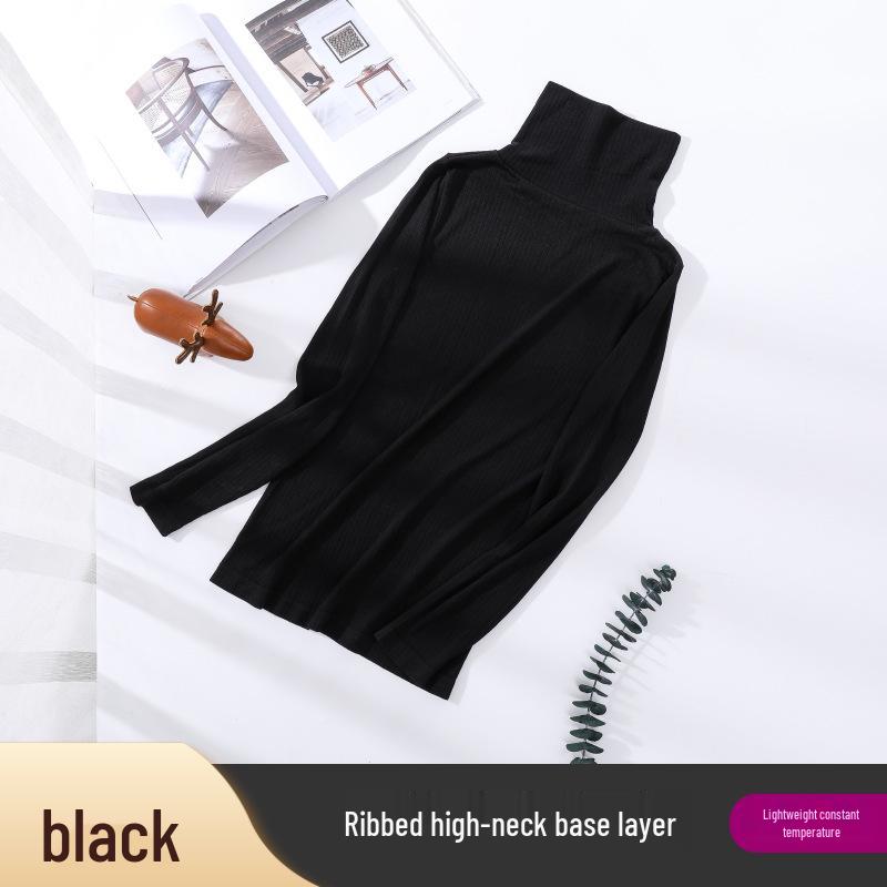 

Женское бесшовное термобелье с высоким воротом в рубчик для осени и зимы One Size