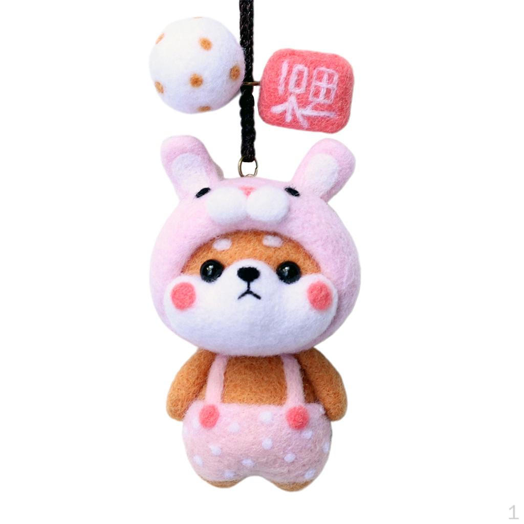 

В набор для валяния 3D животных входят фетр, шерсть, глаза, коврик. Monster