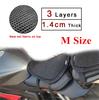 3 Layers Motorcycle Universal Seat Cover Cushion Protect Sunscreen Prevent Seat Sun Pad Waterproof 3D Mesh Honeycomb M Size