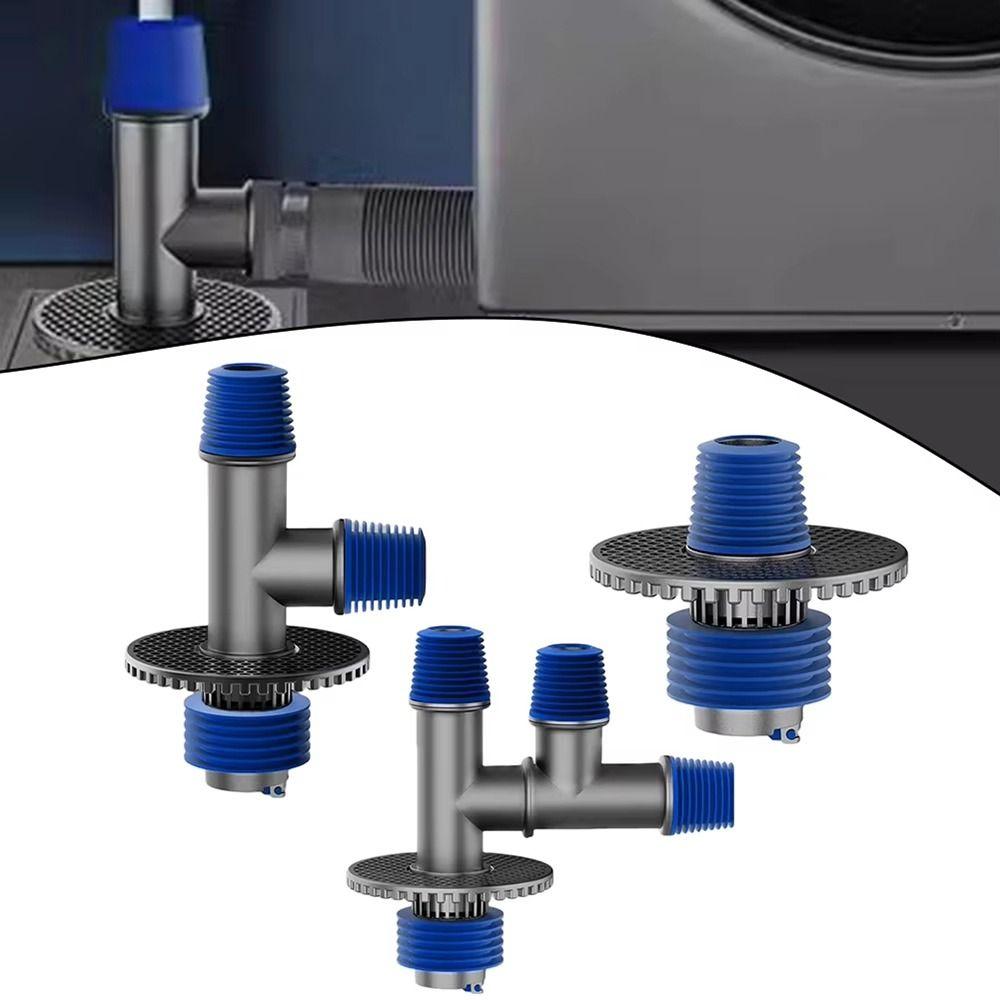 1 Stück Langlebiger 2 in 1 Bodenablaufdeckel Universal 2/3/4 Wege Schlauchadapter Zerkleinerer Abwasserablaufanschluss Waschraumzubehör