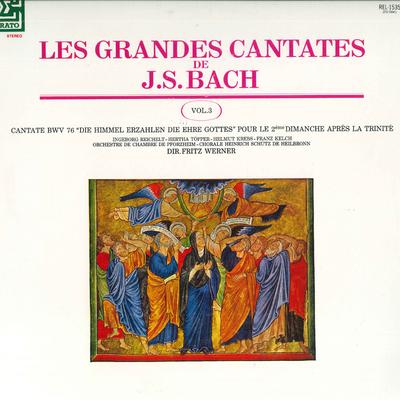 LP Record FRITZ WERNER, CHORALE HEINRICH SCHU - Bach: Cantata Selections (3) / Cant REL1535 ERATO 1985 Japan Classical Used