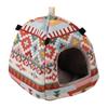 Squirrel Bed Colorful Pattern Keep Warmth Soft Texture Cute Pet Rat Squirrel Nest with Chain Small Animal Supplies