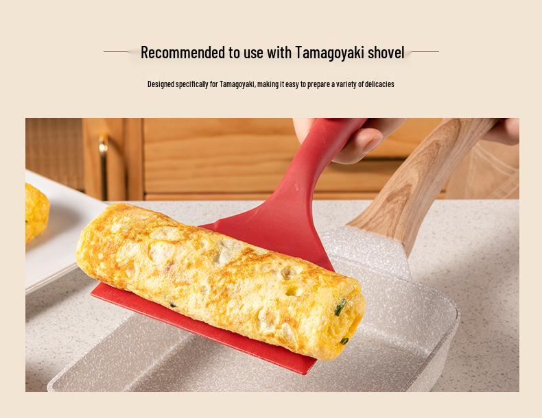 Antihaft Japanische Tamagoyaki Bratpfanne, Maifan Stein Eierrollenpfanne, Mini Flache Pfanne für Frühstück
