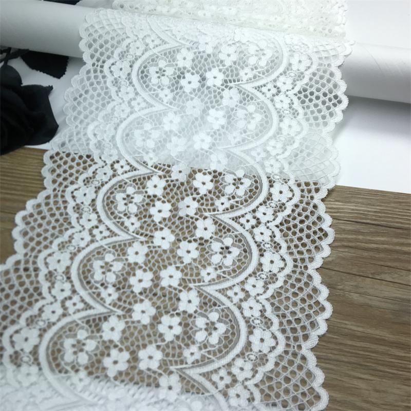 (13 Colors)  Scallopped Elastic Spandex Sewing Lace Fabric for Lingerie, Bra, Underwear, Garment, Wedding Dress & Crafting