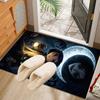 Nighttime Adventure Doll Rug Office Carpet Non-Slip Mat, Chair Rug Floor Covering for Gaming, Bedroom, Living Room , Home Decor Christmas Gift