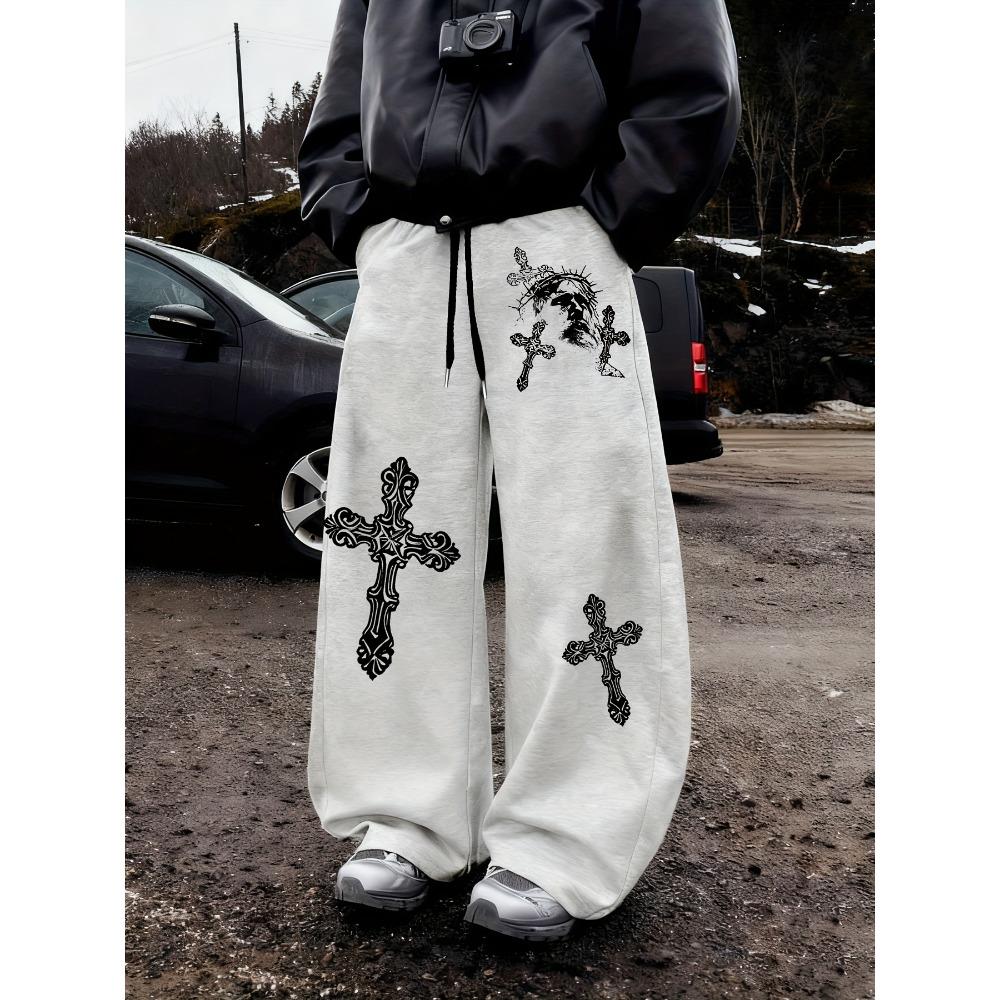 

Men s Multifunctional Solid Color Drawstring Loose Casual Sports Pants, Suitable for Outdoor and Home Wear in Spring and Autumn S