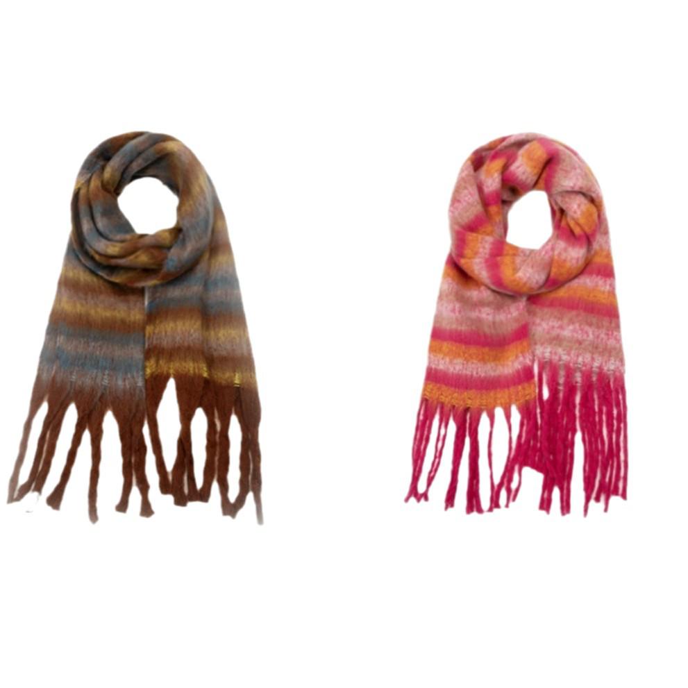 Women's and Men's Korean Style Mohair Shawl Scarf - Thick, Warm, Autumn/Winter Accessory