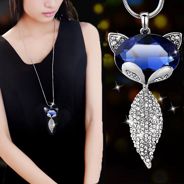 Korean-Style Long Necklace: Elegant Sweater Chain with Tassel Pendant for Women - Perfect for Autumn & Winter