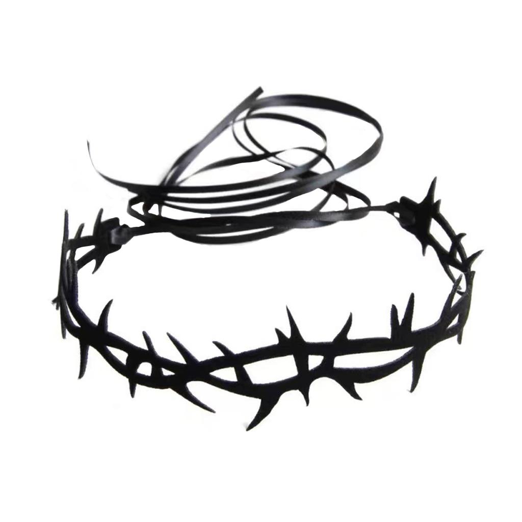 Black Lace Velvet Thorn Necklace For Women Gothic Punk Rock Choker Necklace Fashion Party Chokers Necklaces YK2 Jewelry Gifts