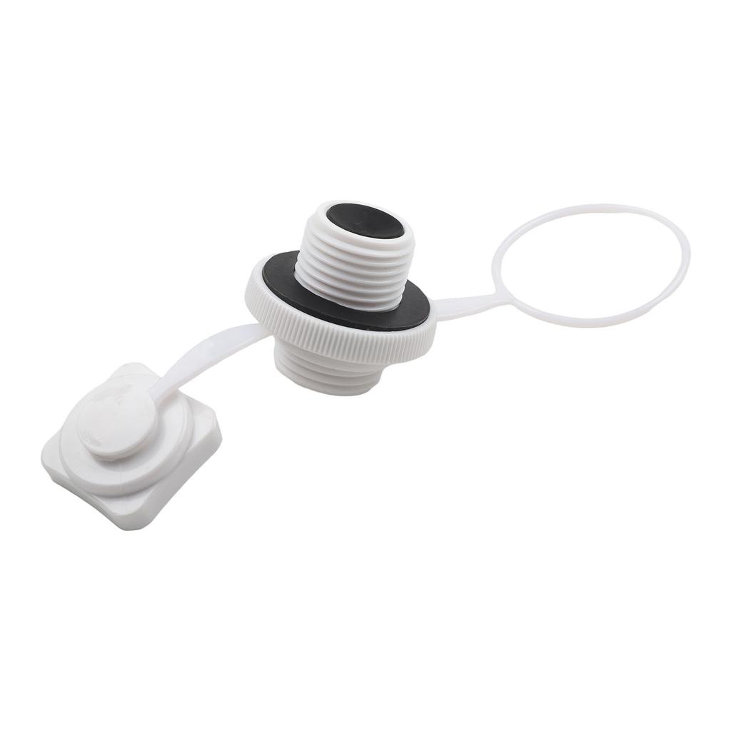 White Boston Air Valve One-way Inflation Valve Airbeds Approx. 22mm BIGMOUTH Boats Canoes Kayaks Plastic Pool Rafts
