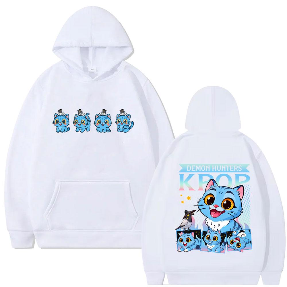 Kpop Dämonenjäger Dämlicher Tiger Hoodie Männlich Männer Frauen Mode Teenager Trend Übergroßes Sweatshirt Männlich Fleece Hoodies