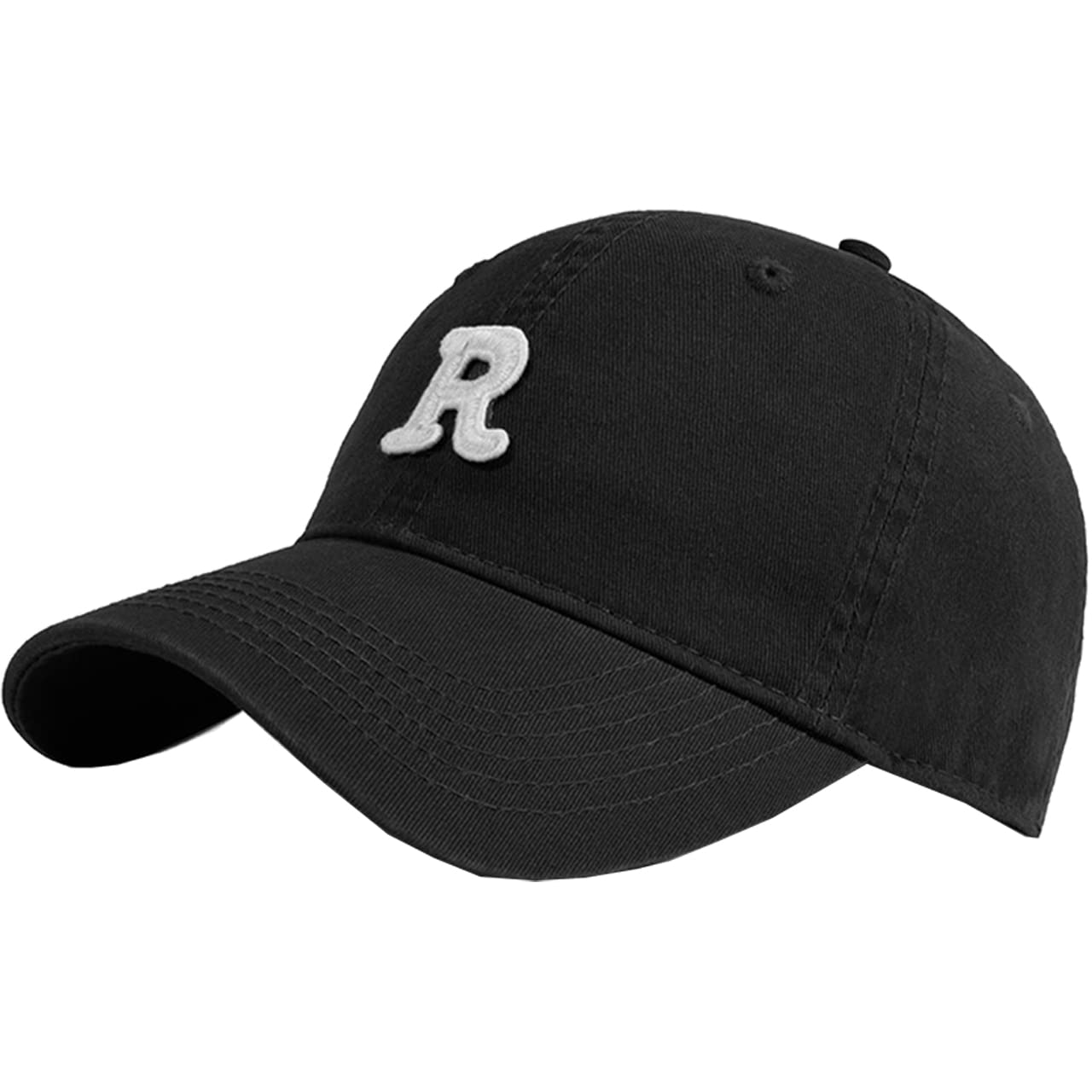 

English Simple CA480 [White Fang] Hat, Letters, Logo, Cap, Design, Stylish, Cool, Men s (Black) чёрный