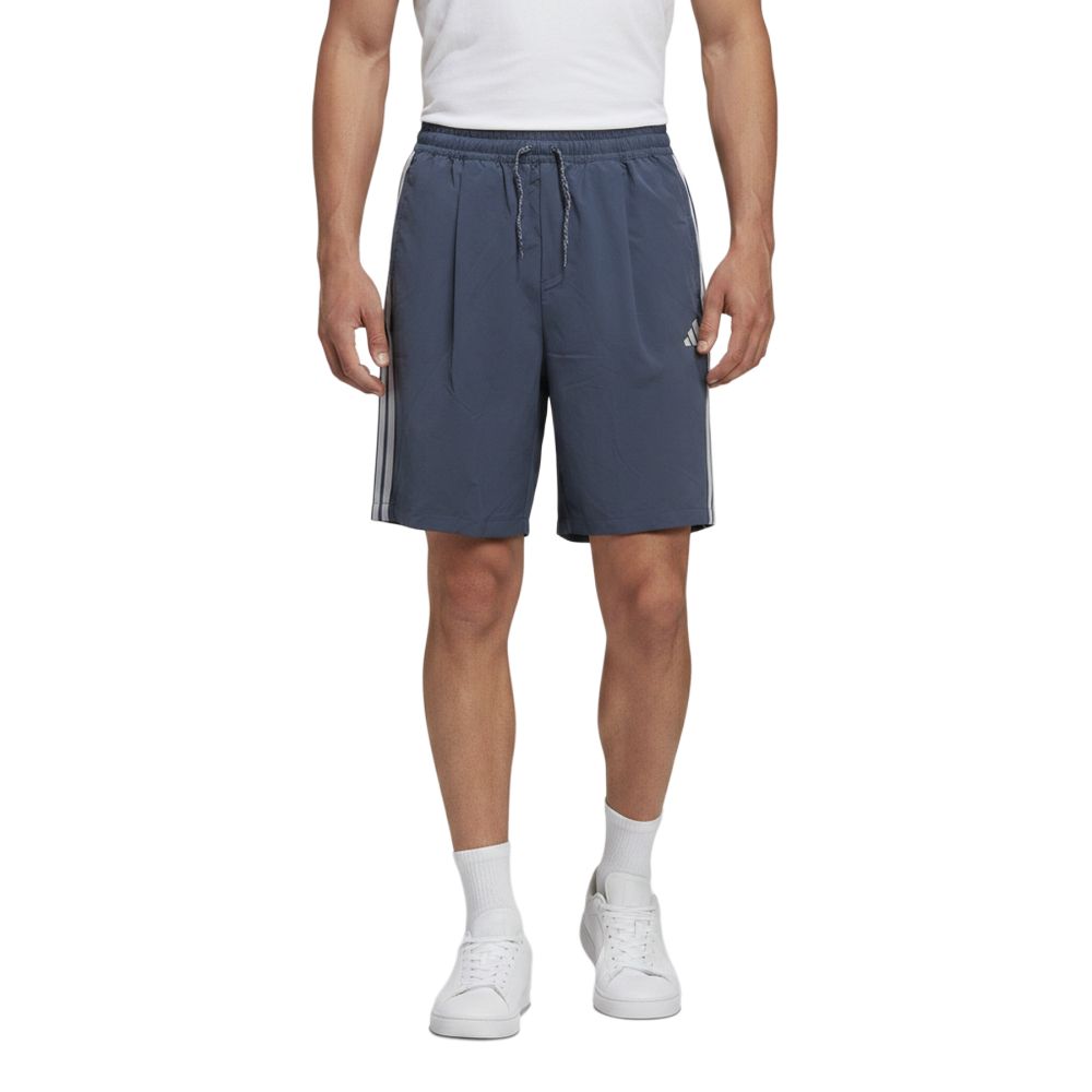 Adidas Woven Striped Mid Waist Drawstring Casual Shorts Men shorts LC8852