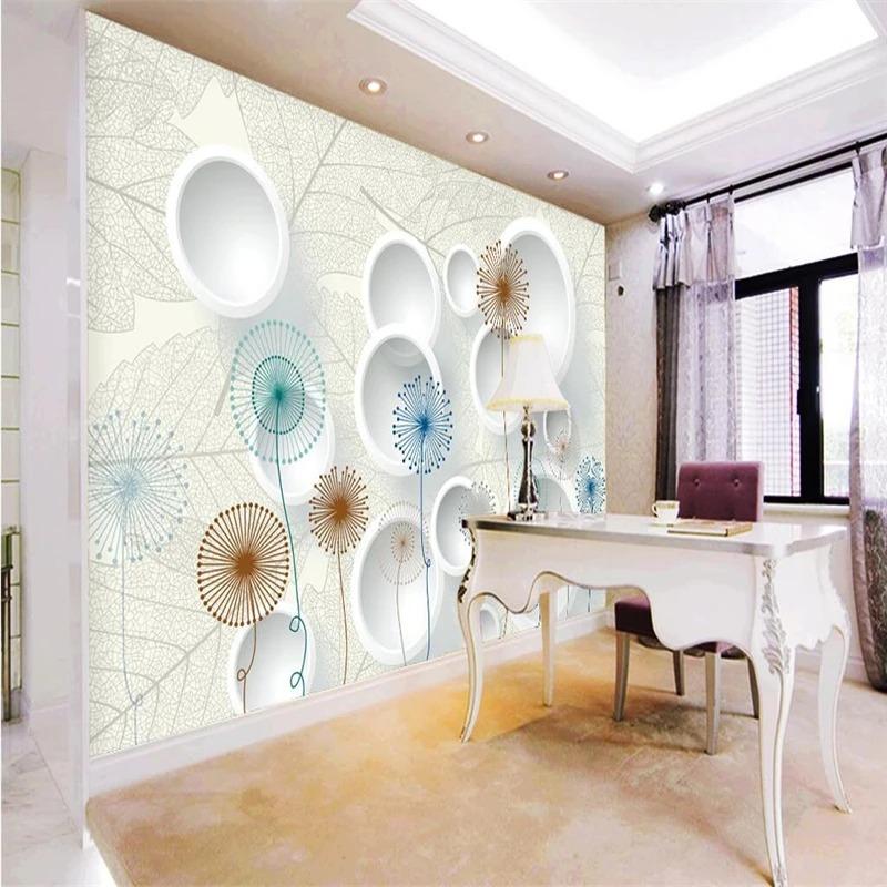 Dandelion Photo Wallpaper Modern Minimalist Living Room Bedroom Background Wall Murals