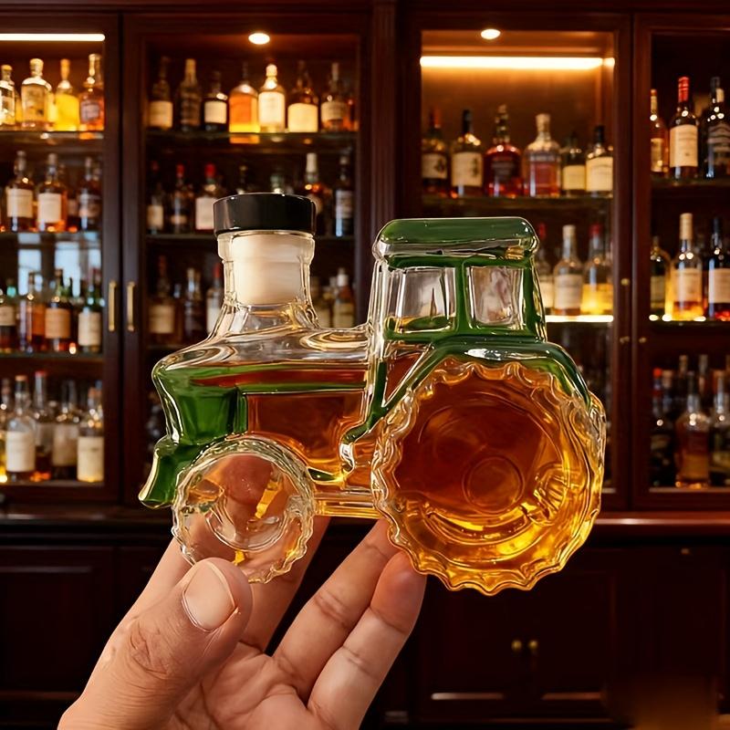 Karafy na alkohol 300ml Sklo Traktor Nádoba Prázdné Auto Whiskey Karafa Láhev Tequily na Víno Vodku Domácí Bar Muži Táta