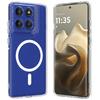 For Motorola Edge 70 5G Clear Phone Magnetic Case TPU + Acrylic Back Cover