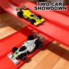 Hot Flexible Race Track Children Toys Diy Double-Track Racing Car Ramp Track, Compatible4 Cars Portable Rolls Up Race Tracks