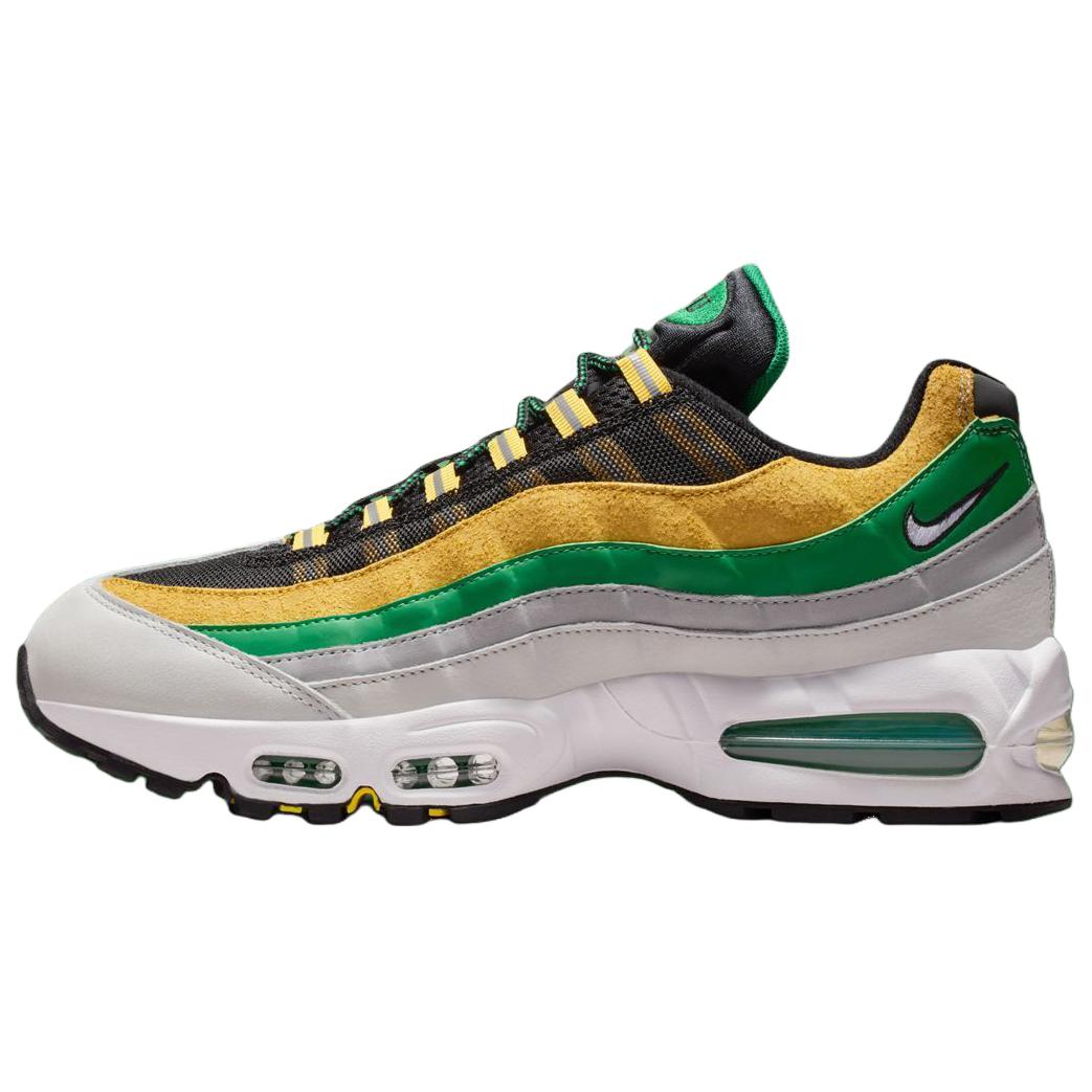 

Norfolk State x Nike Air Max 95 Running Shoes Men s Black Yellow Green IO8310-001 43
