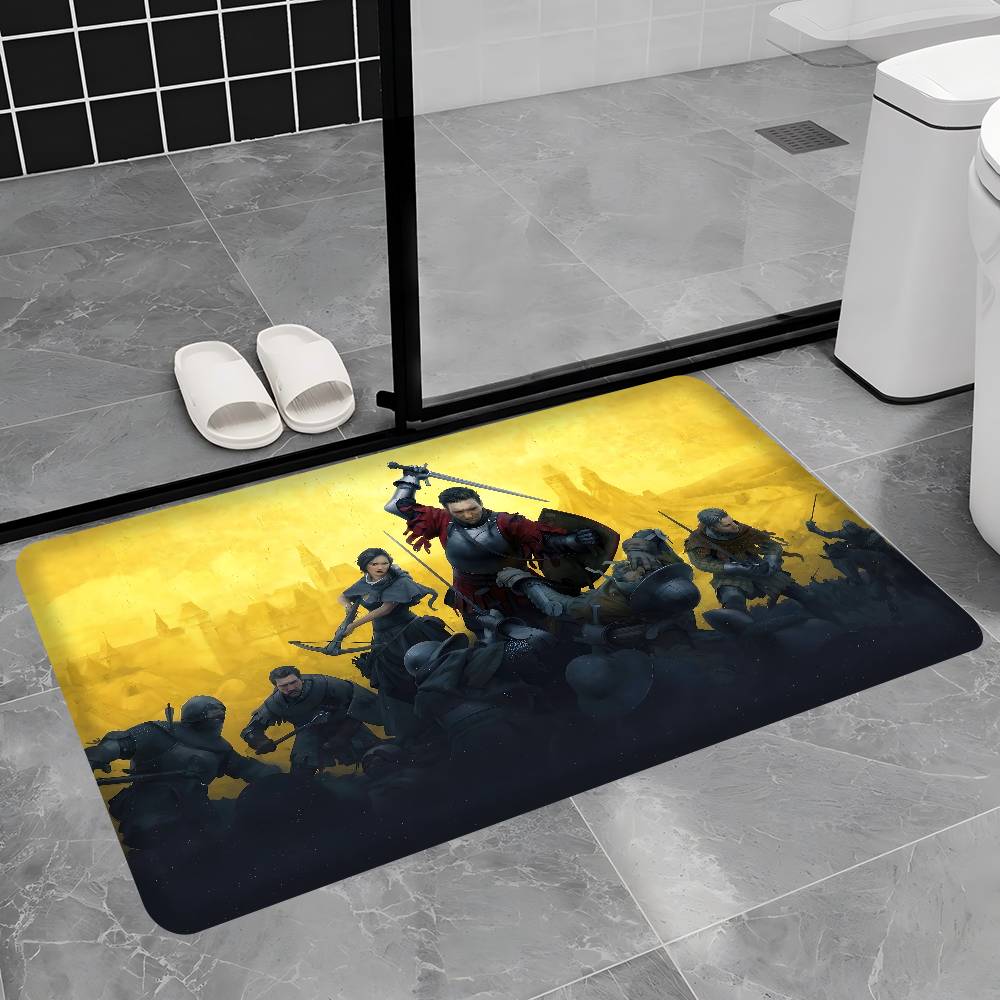 Juego Histórico Kingdom Come Deliverance II Felpudo Estilo Nórdico Dormitorio Sala de Estar Felpudo Hogar Balcón Antideslizante Alfombra