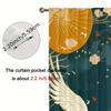 Light Blocking Chinese Art Xianhe Lianhua Curtains Matte Polyester Drapes Cranes Floral Design Curtain Set Of 2 Vintage Made With Rod Pocket Washable