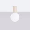 Halo beige ceiling lamp IP44