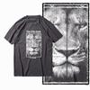 Coolmind MAV lion printed Exclusive graphic men T shirt 100% cotton big size streetwear men tshirt cool t-shirt tee shirts
