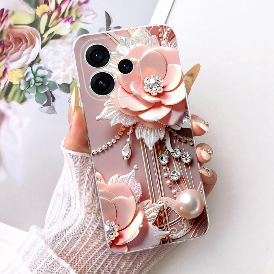 For Oppo Reno 15 FS Case Reno15 F 5G CPH2801 Luxury Butterfly Painted Cover Soft Slim Phone Case For Oppo Reno15 Pro Fundas Bags
