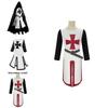 Knights Templar Costume For Stage Performance With Digital Print Cotton Blend For Adults