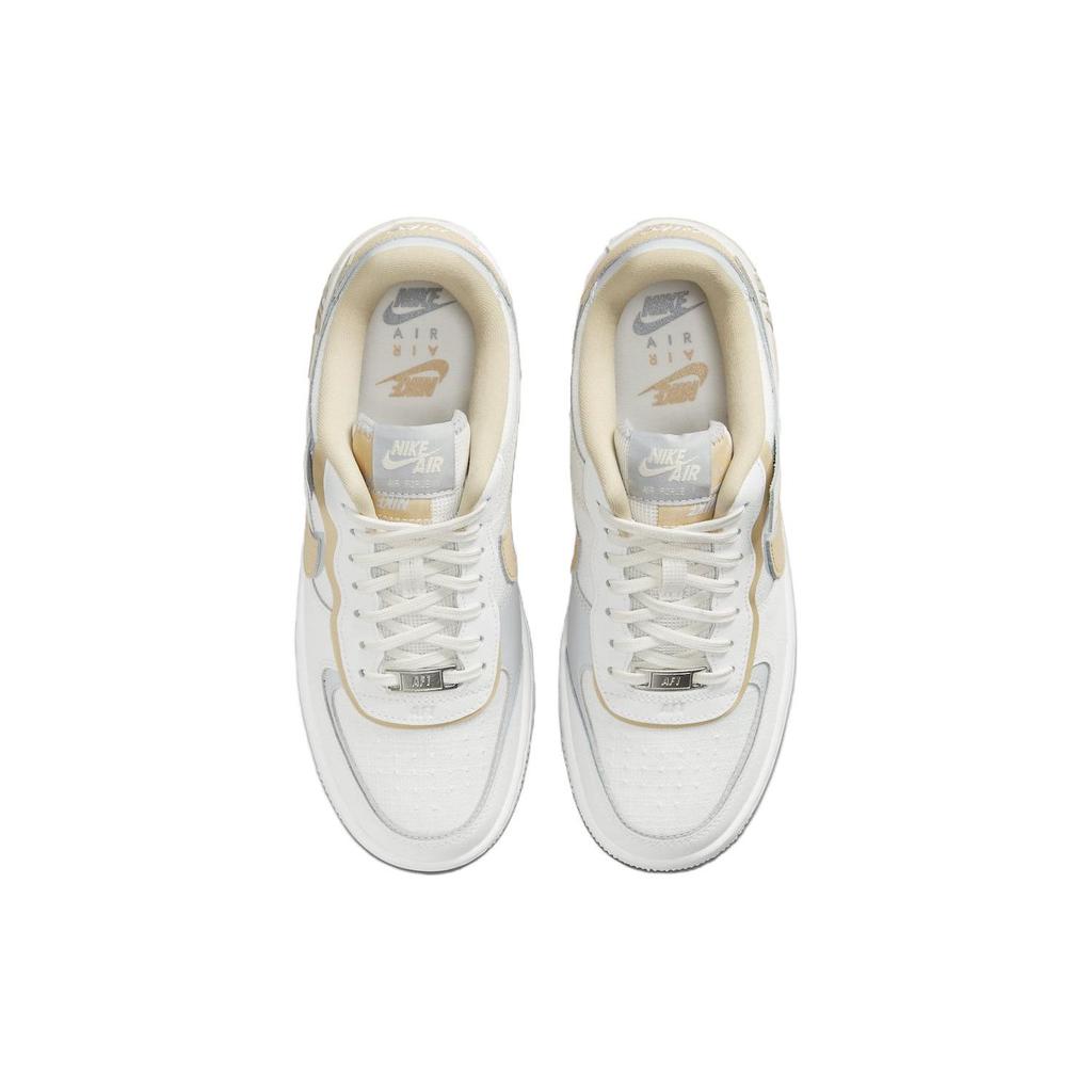 Nike  Air Force 1 Shadow Sesame Women Sneakers White Summit-White Wolf-Grey DV7449-100