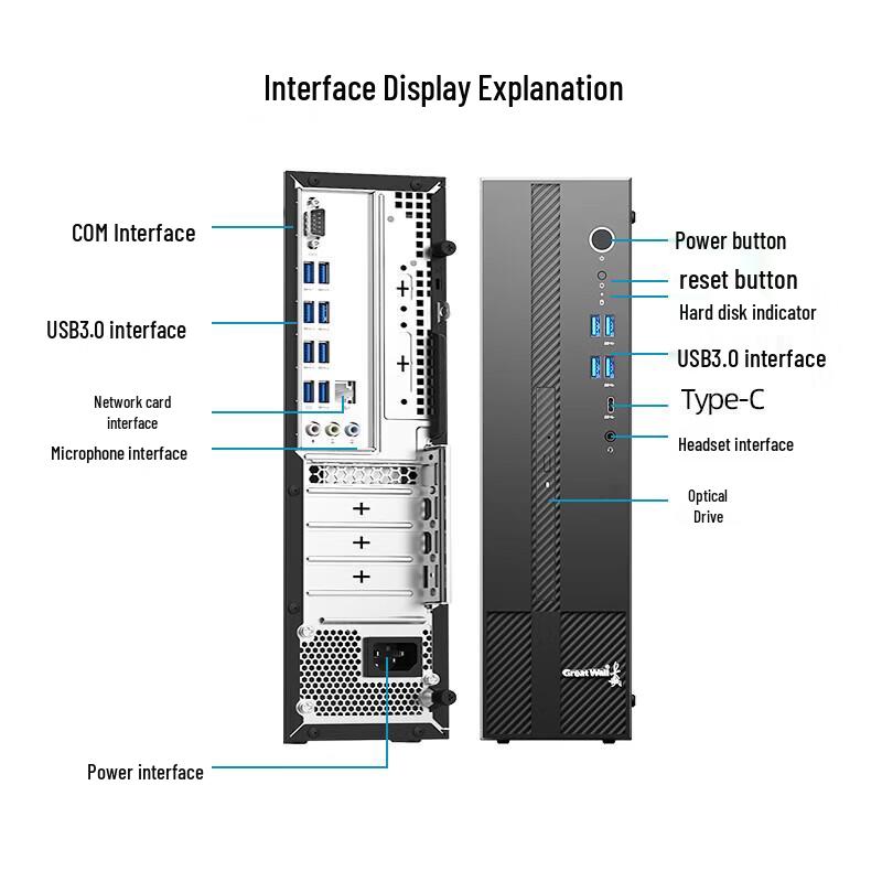 Great Wall D80F3 Commercial Desktop PC (CN version)
