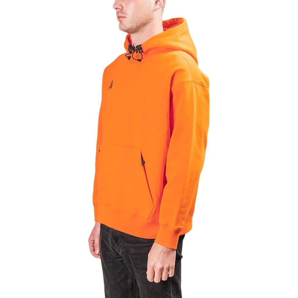 Nike Solid Color Hooded Pullover Long Sleeve Sweatshirt Men tops Orange BQ3453-819
