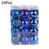 24 stk 3 cm Plast Juletrekuler Pynt Hjemmefest Hengende Ornamenter