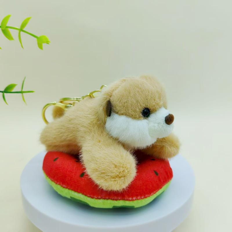 Creative Inflatable Pool Ring & Cute Animal Keychain Set - Dolphin, Penguin, Plush Doll & Backpack Pendant Gift