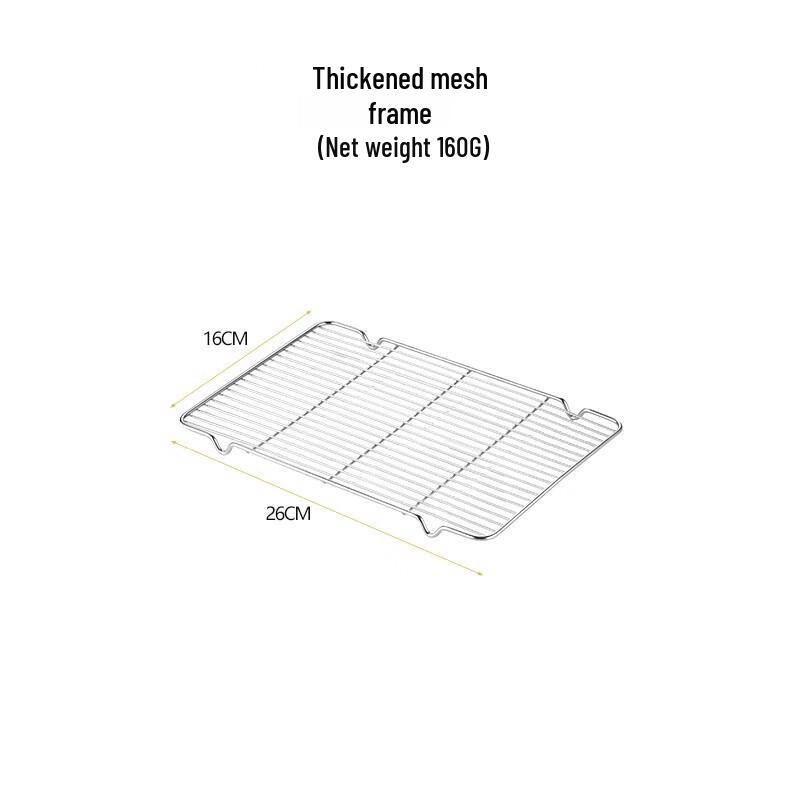 

Lilang Stainless Steel Rectangular Oil Draining Rack & Tray Set (2-Pack)
