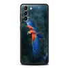 Custodia per Telefono Uccello Pappagallo Per Samsung Galaxy S26 Ultra S25 Plus S24 FE S23 S22 5G S21 S20 Cover Nera Morbida