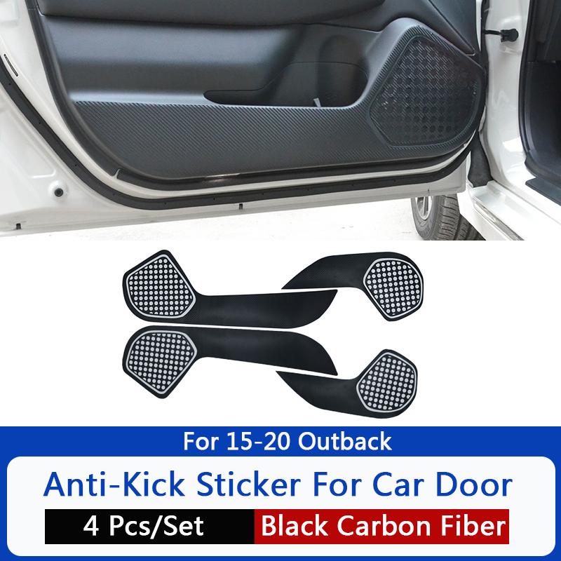QHCP Carbon Fiber Boční ochranné fólie na dveřích auta proti kopnutí pro Subaru Forester Legacy Outback XV 2013- 4ks