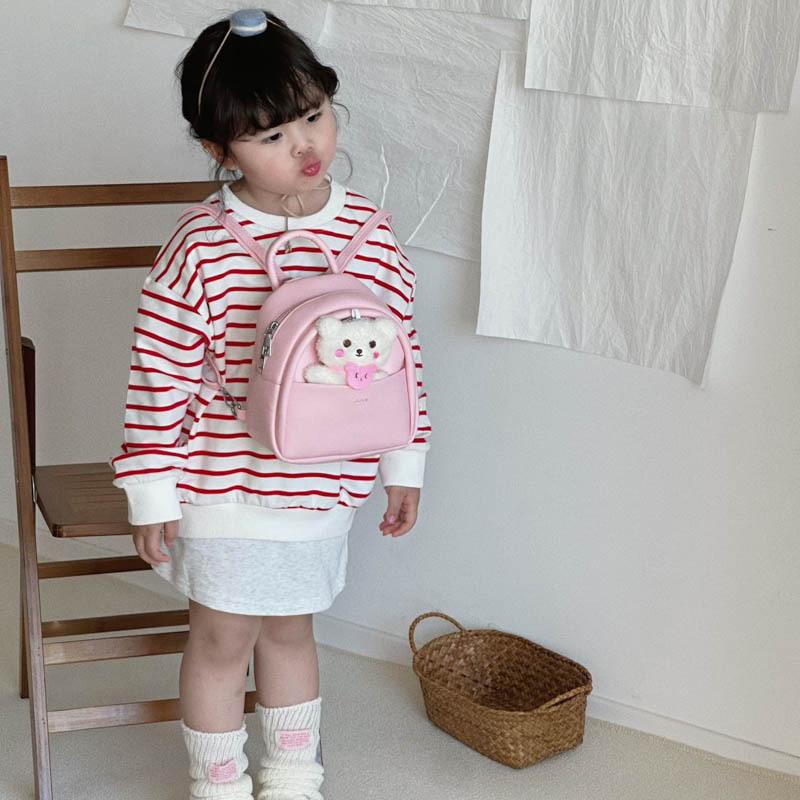 Cute Baby Backpack Fashionable Solid Color Foreign Style Mini Primary School School Bag Children'S Backpack