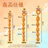Anal Beads 6 Beads Anal Plug with Ring Silicone Rose Gold TaRiss's 4.8cmx40cm